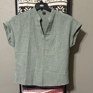 SHEIN Casual Green Blouse